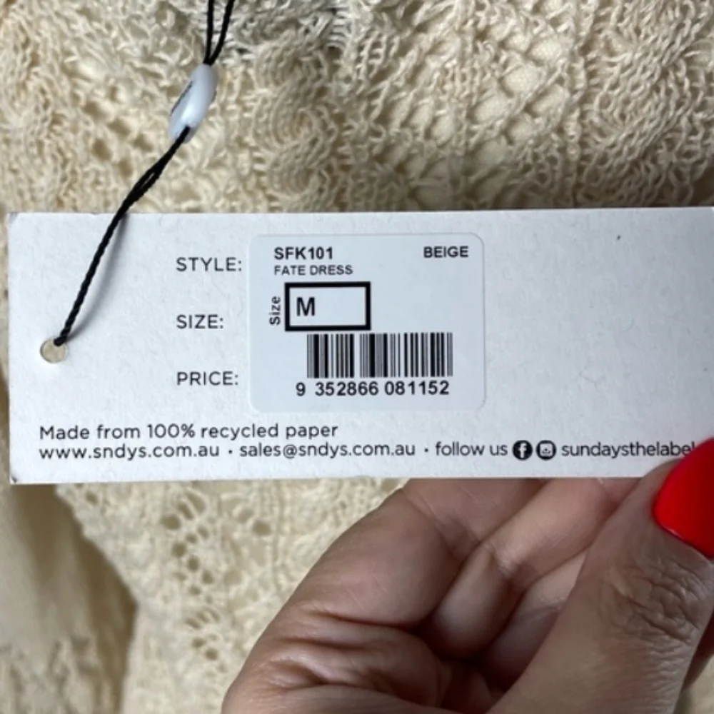 SNDYS Australia Fate Crochet knit Dress M - Picture 8 of 10